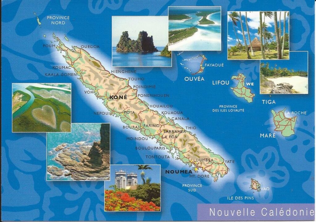 Heata-Nui carte de la Nouvelle Calédonie, Heata-Nui map of New Caledonia, lifeschool