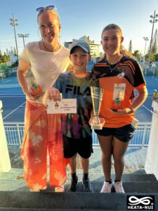 Heata-Nui ISTA-TOOFA, Marius RICHARD et Melodie DALLE, Championnat Territorial 2024 Adultes, Ligue Calédonienne de Tennis